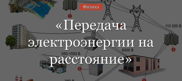 Передача и распределение электроэнергии