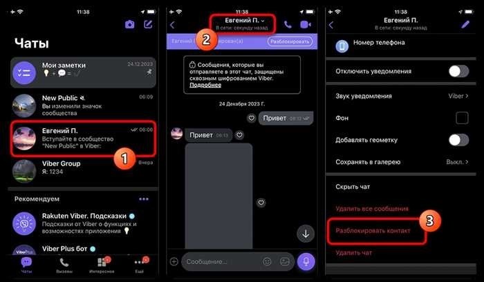 Способы разблокировки чатов в Viber